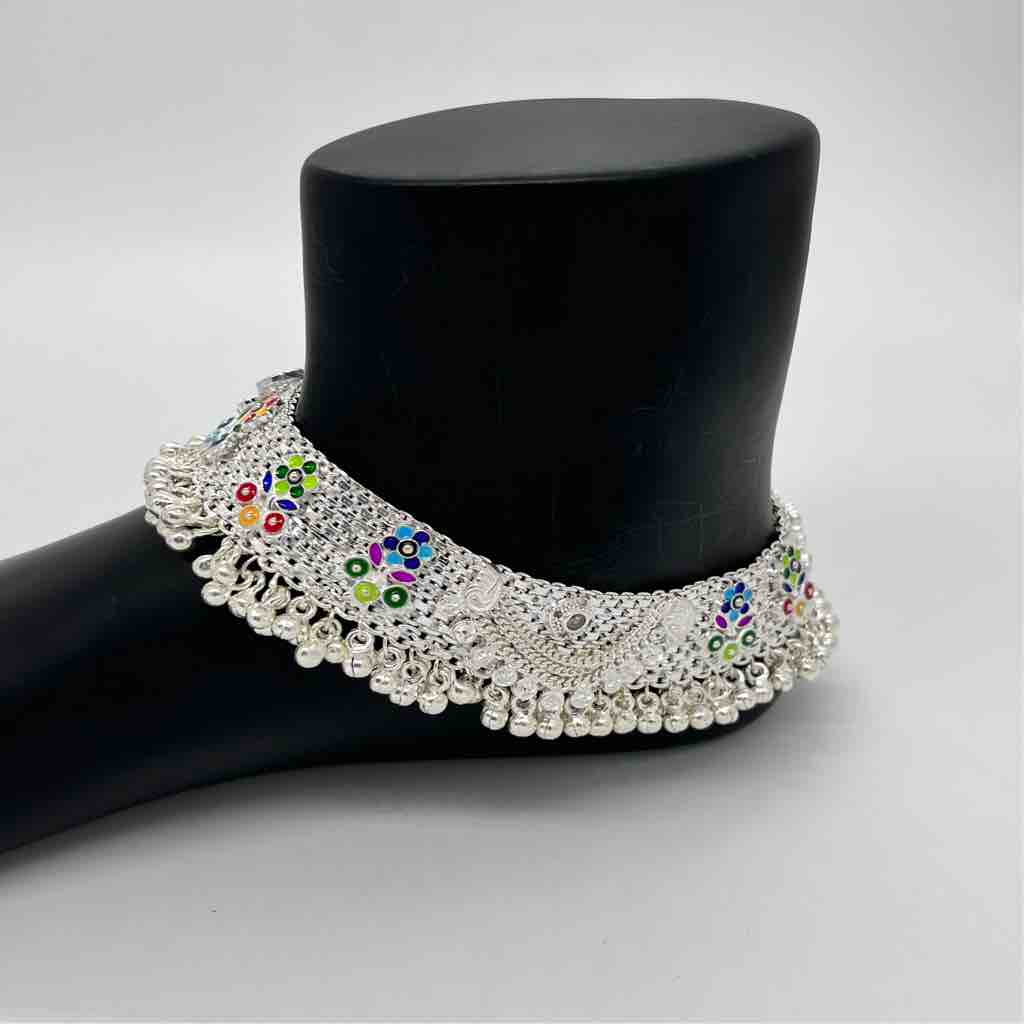 Silver fancy aagra chumchum payal