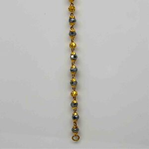 916 Gold Fancy Black Moti And Gold Manka Najriya