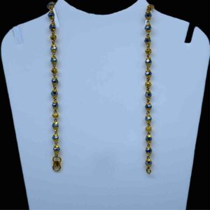 916 Gold Fancy Black Moti And Gold Manka Najriya