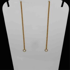 916 Gold Single Line Design Earchain