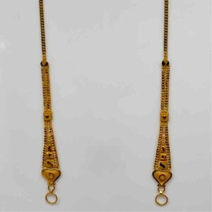916 Gold Single Line Design Earchain