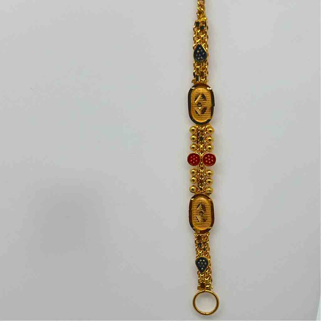 916 gold fancy earchain