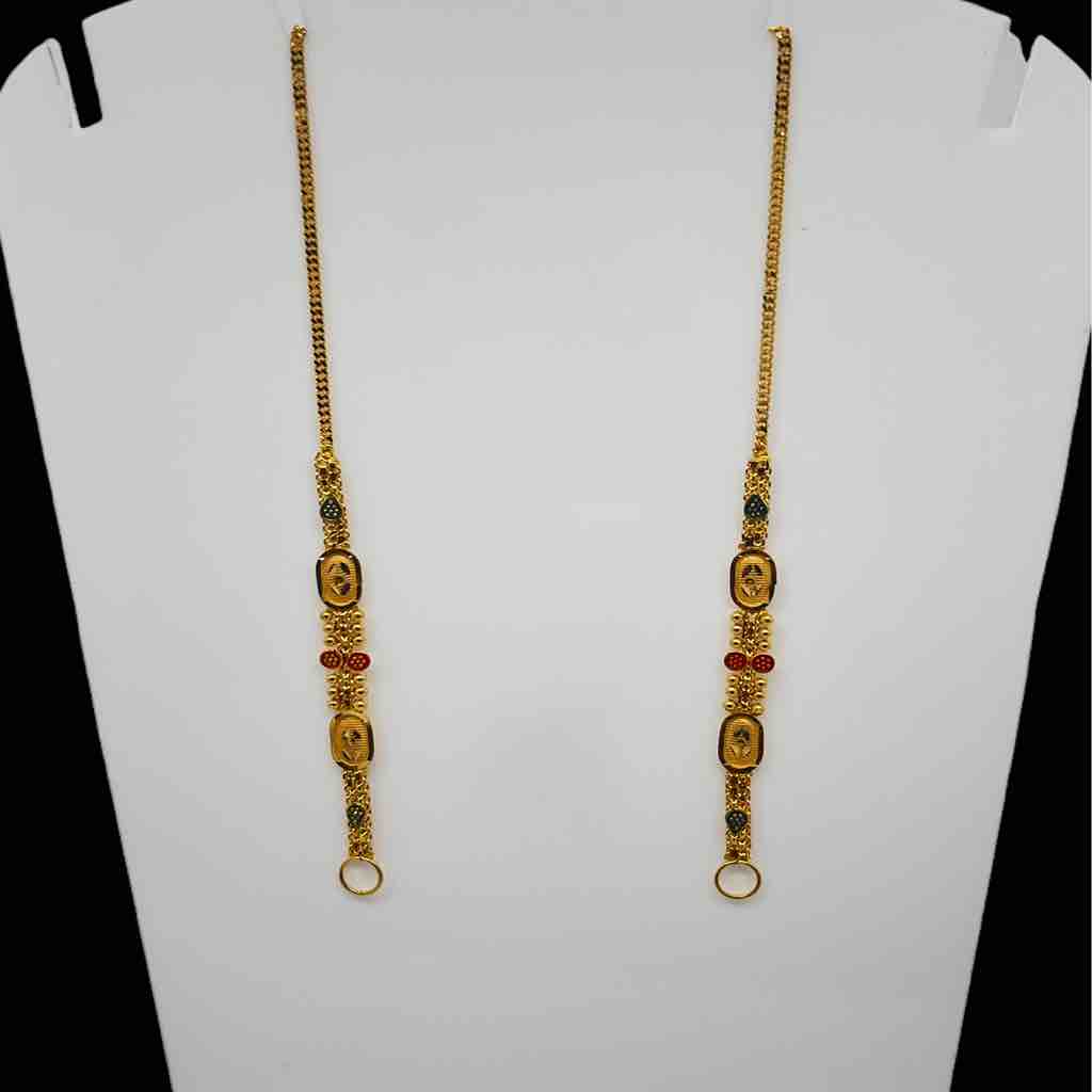 916 gold fancy earchain