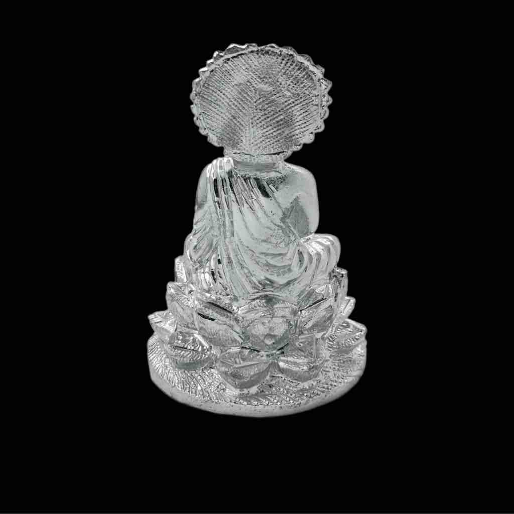 Silver plated Budh Bhgwan Idol