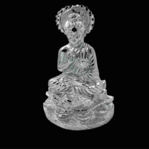 Silver plated Budh Bhgwan Idol