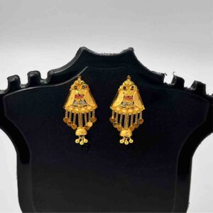 916 Gold Fancy Latkan Kalkati Design Earrings