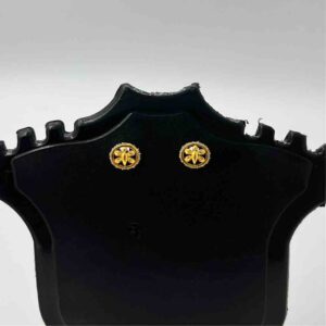 18k Gold Diamond Round Tops