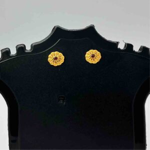18k Gold One Diamond Earrings