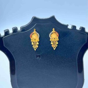 916 Gold Antique Design Earrings
