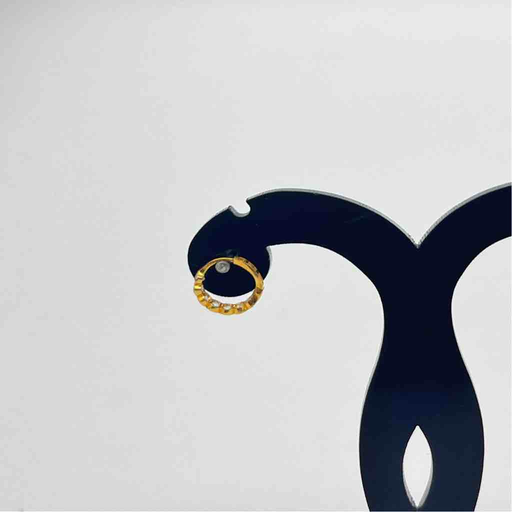 18k Gold Single Piece Diamond Kadi
