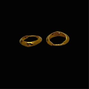 18k gold simple basket small bali