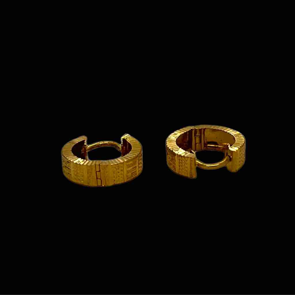 18k gold basket bali & earrings