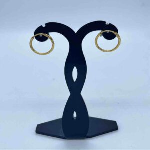 916 Gold Plain Earrings