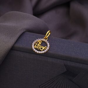 18k Gold Shiv Pendant Lite Weight