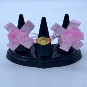 916 Gold M letter design ring