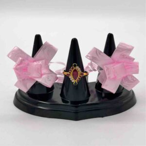 18k gold pink diamond ring