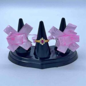 22k Yellow Gold Pink Diamond Ring