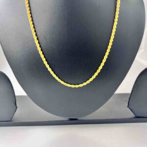 916 Gold Hollow Rassi Design Chain