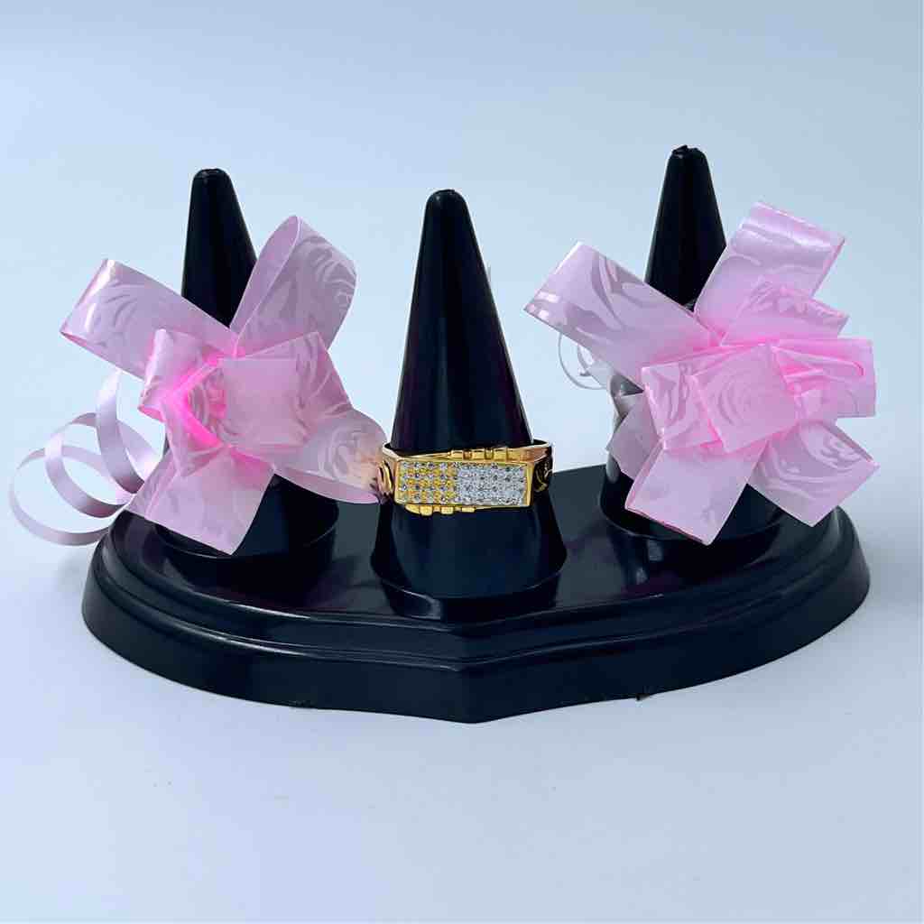 916 Gold Platinum And Gold Diamond Ring