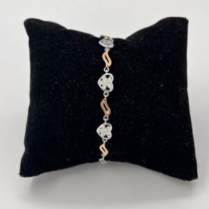 925 Sterling Silver Love Design Diamond