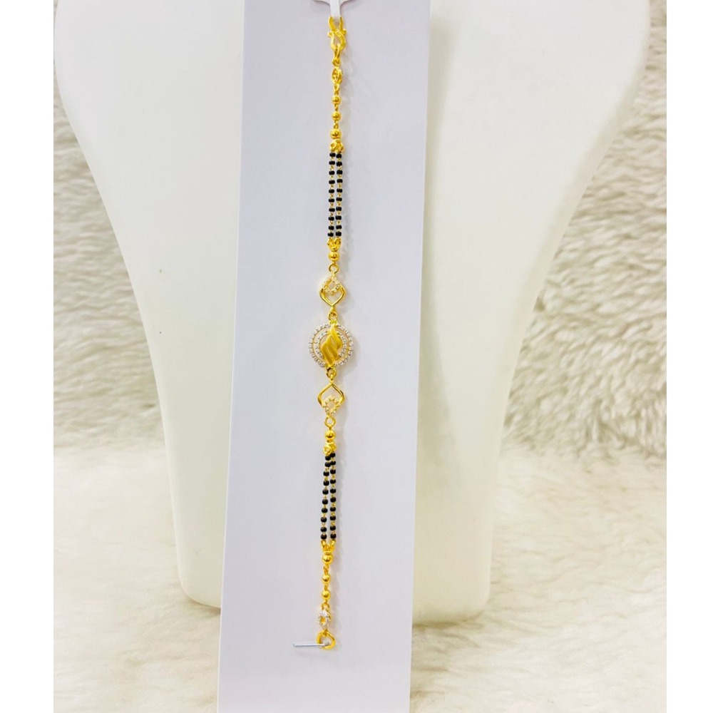 916 gold ladies lucky black moti