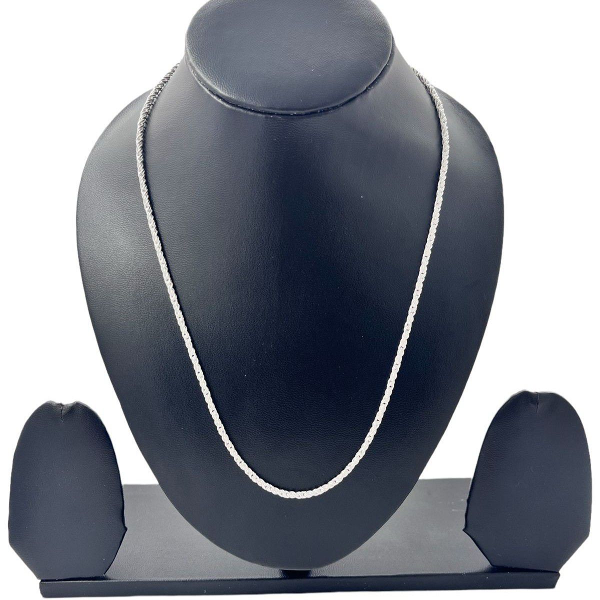 Silver Hollow Design Chain