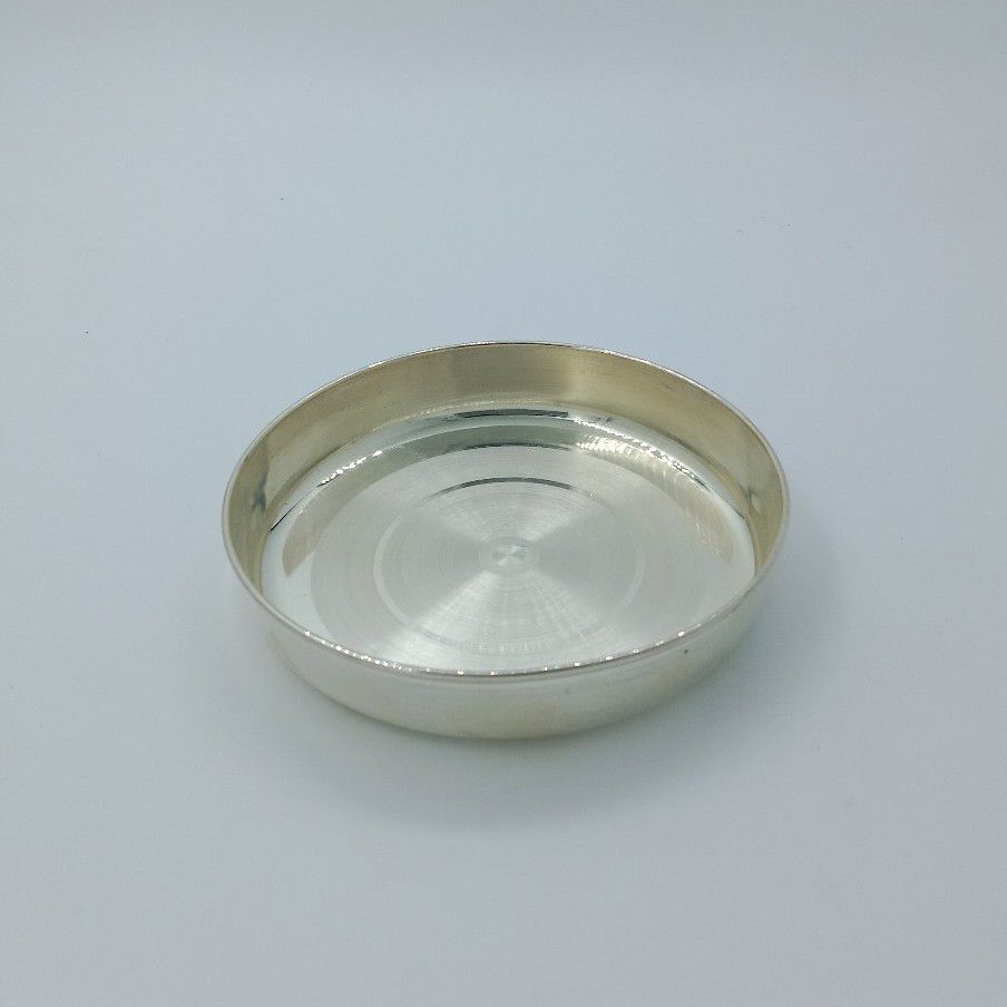 Silver Pooja Item Simple Design Thali(dish)