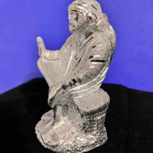 silver plated sai baba idol