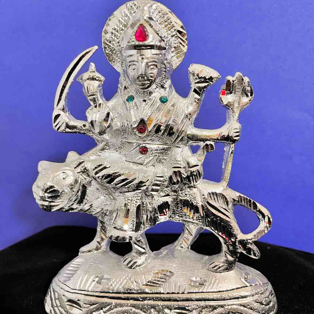 Silver plated jay ambe ma idol