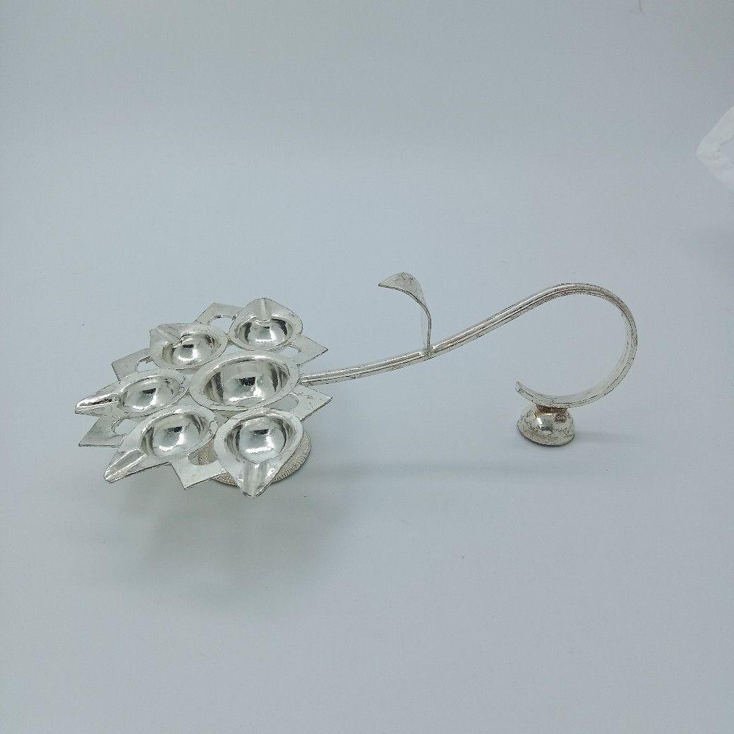 Silver Pooja Item Diya _Aarati