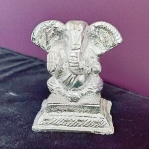Ganpati Bappa Idol In Silver Plated