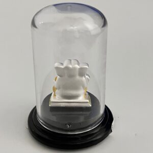 999 Silver Ganpati Bappa Emerald Idol