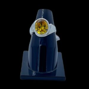 Silver Ring In Yellow Sapphire (?????????