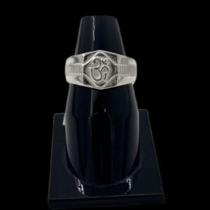 Silver Ring In Om Design