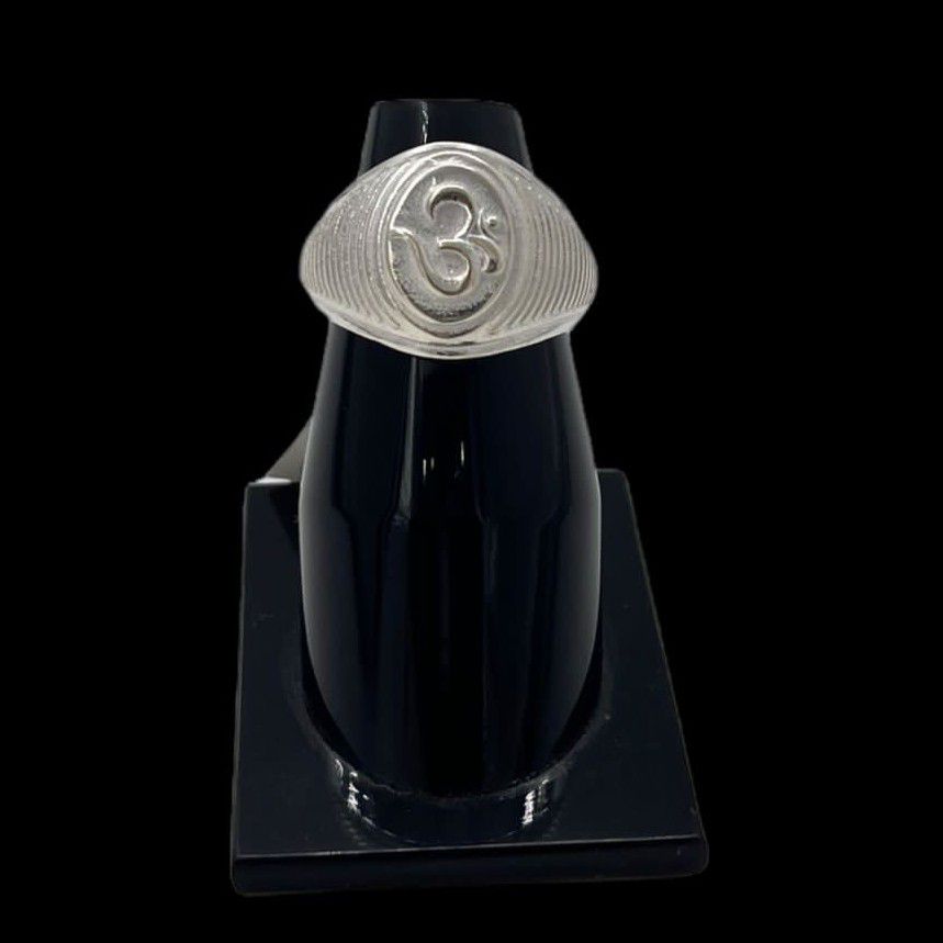 Silver Ring In Om Design