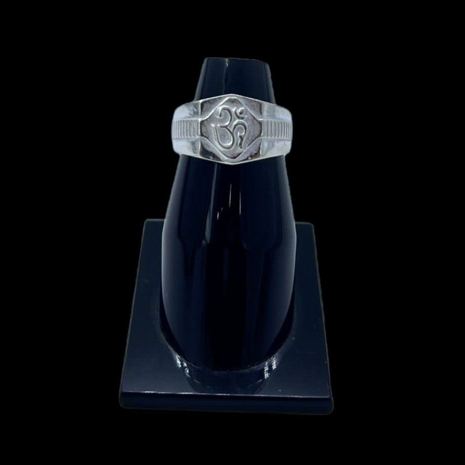 Silver Ring In Om Design