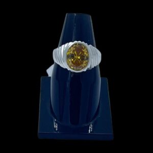 Silver Ring In Yellow Sapphire (??????)