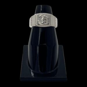 Silver ring in om design