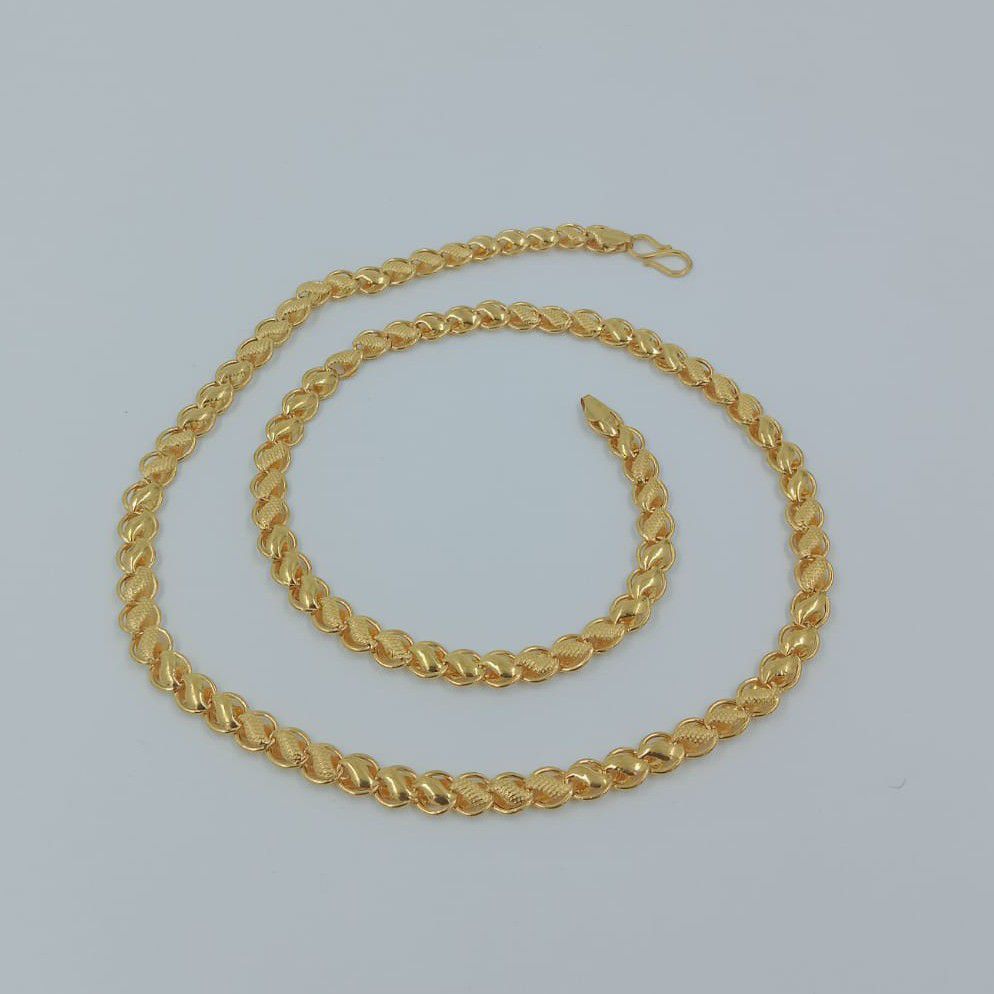 916 gold hollow lotus chain