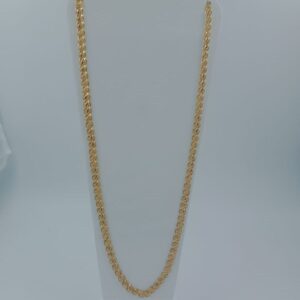 916 gold hollow lotus chain