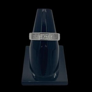 925 sterling silver 3 line diamond