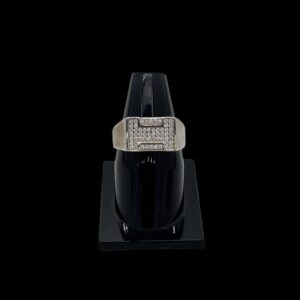 925 Sterling Silver Diamond Gents Ring