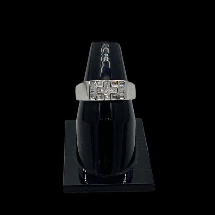 925 Sterling Diamond Gents Ring