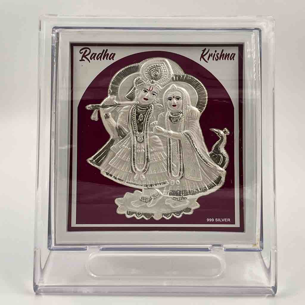 999 silver idol radhe krishna