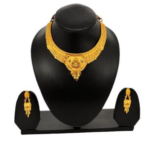 1 Gram Short Necklace With Earrings