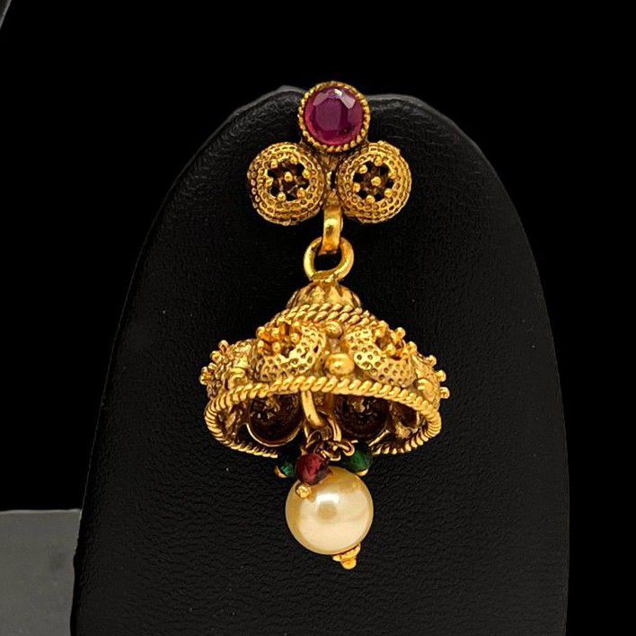 999 Gold Plated In Big Fancy Necklace