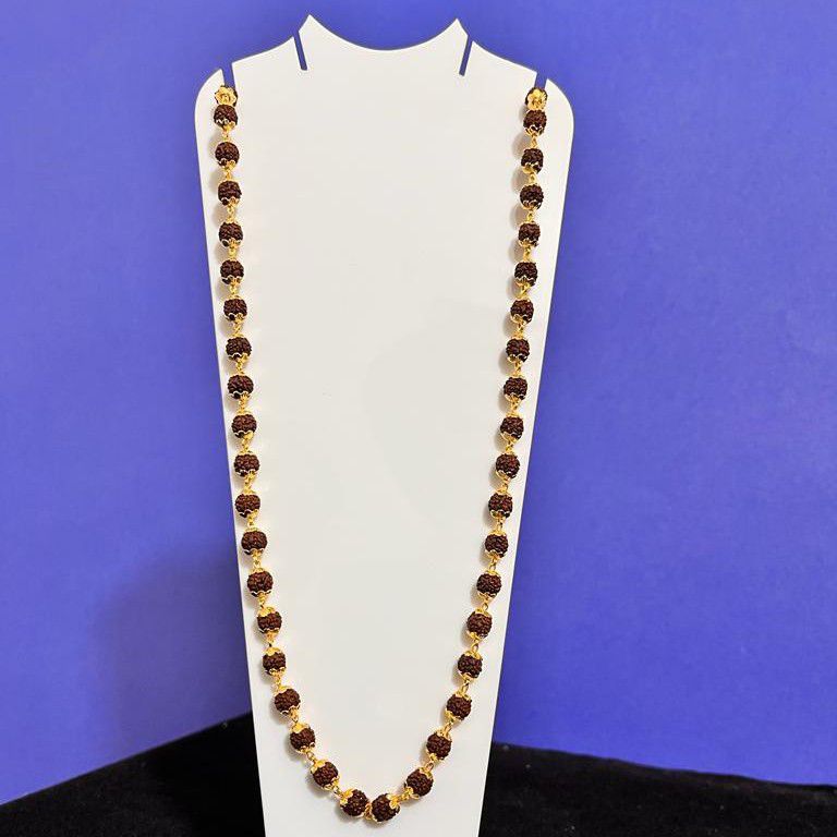 999 Gold Plated Rudraksha Mala