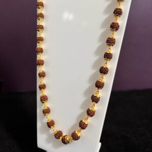 999 Gold Plated Rudraksha Mala