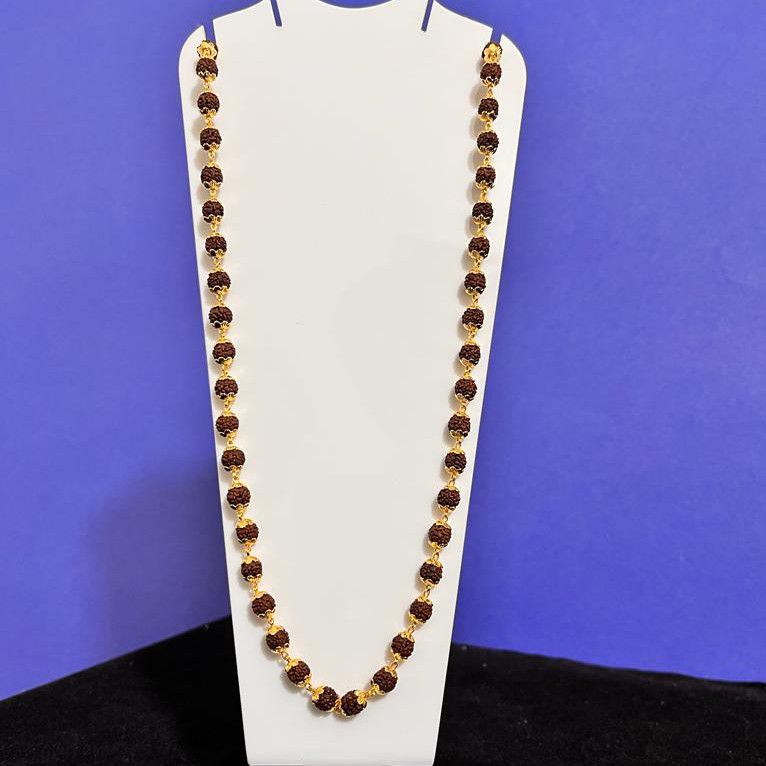 999 Gold Plated Rudraksha Mala