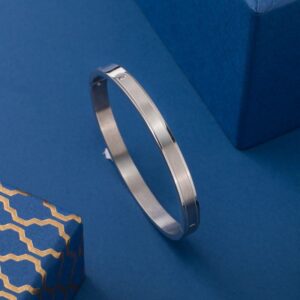 999 Silver Plated One Diamond Bracelet